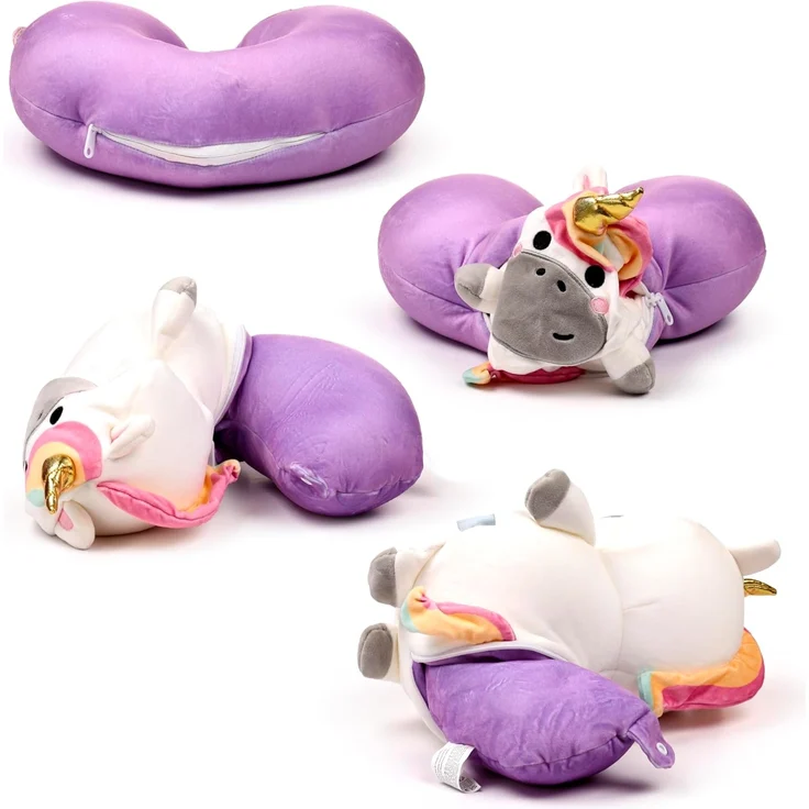 Puckator Nackenrollen Einhorn 2-in-1 Reisekissen und Plüschtier – Bild 7