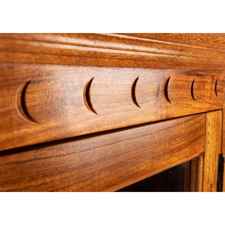Hängevitrine Akazie 52x24x69 honig lackiert OXFORD #01002 – Bild 5