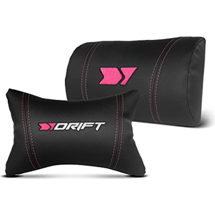 DRIFT GAMING DR350 – Ergonomischer Profi-Gaming-Stuhl mit 4D-Armlehnen, Lenden- und Nackenkissen, 135° neigbar, Leise Rollen, Schwarz-Rosa – Bild 7
