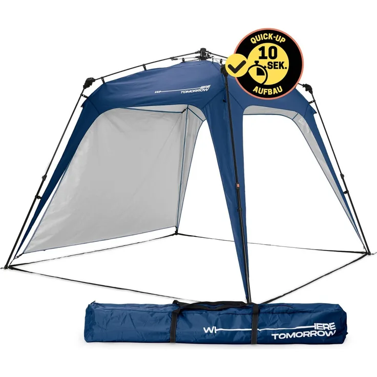Lumaland 'Where Tomorrow' Pavillon, Polyester, 250 x 250 x 190 cm, Blau