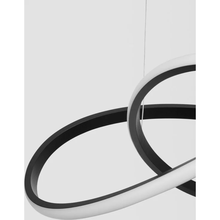 Nova Luce 9248107 AMARA LED Pendelleuchte 56cm 3000K Schwarz – Bild 5
