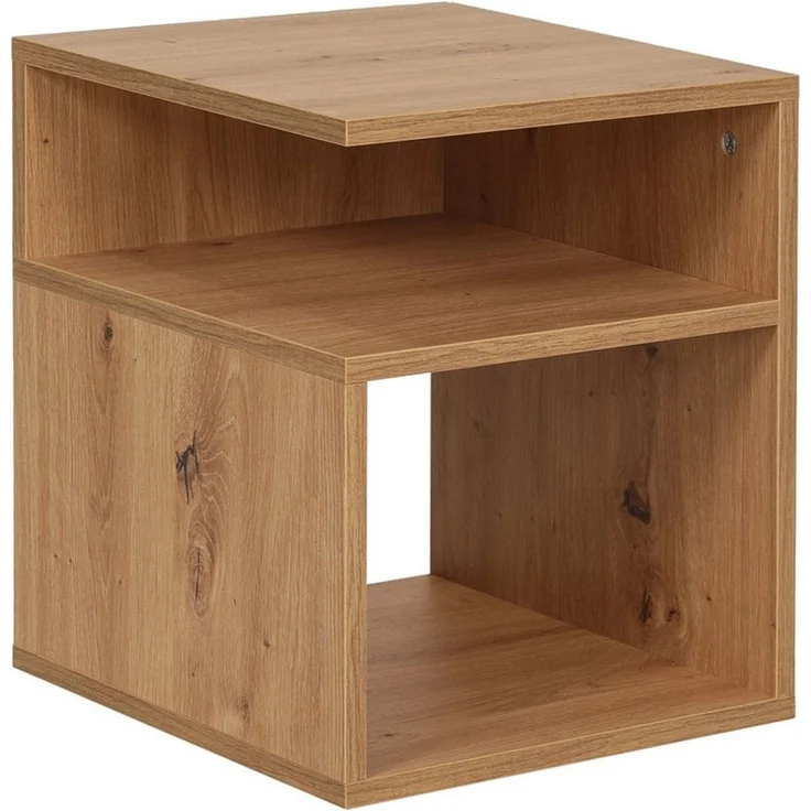 Krok Wood Nachttisch LORA aus laminierter Spanplatte, Beistelltisch für Schlafzimmer (2-St) – Bild 4