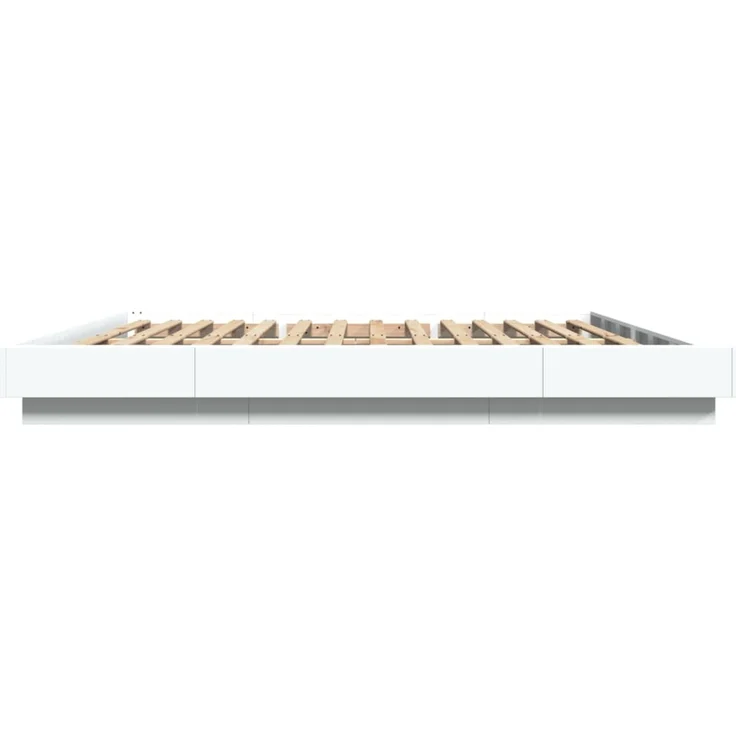 vidaXL Bettgestell Weiß 180x200 cm Holzwerkstoff 3281168 – Bild 5