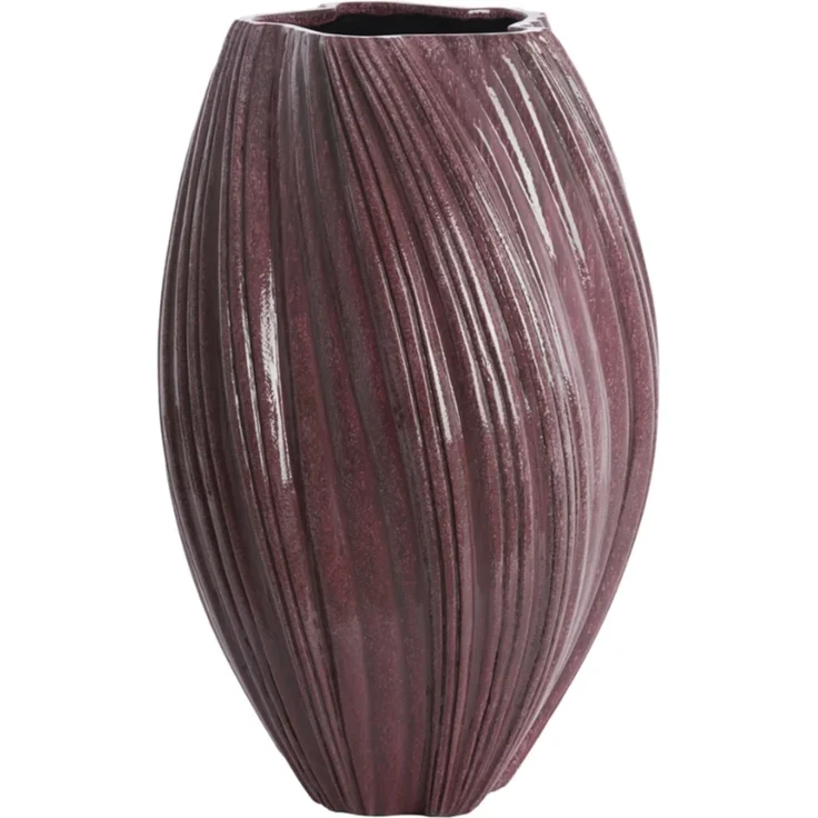 Bodenvase Vase YATUNG von Light & Living Dekovase Ø52x81 cm Aubergine Glänzend – Bild 2