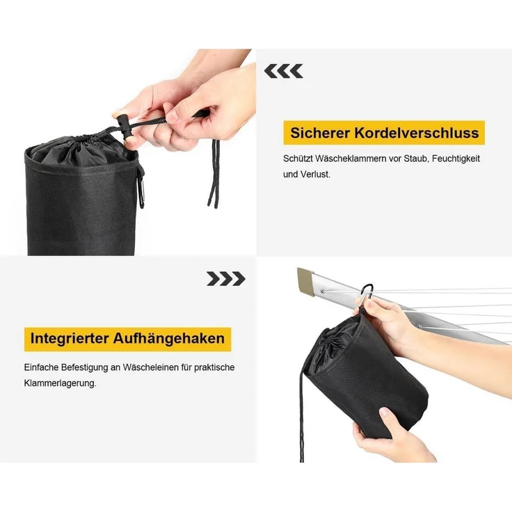 Dokon Schutzhülle Wäschespinne Abdeckung 180xØ16cm Oxford Gewebe Anti-UV – Bild 6
