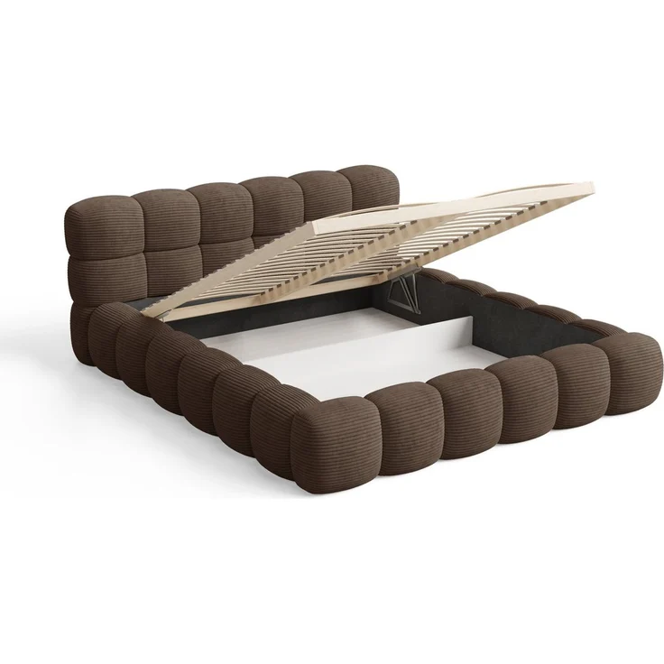 Chilly Möbel Polsterbett Stone Cord Stoff 180x200 cm mit Stauraum Poso 006 – Bild 5