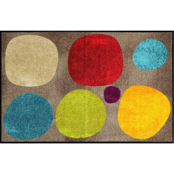Salonloewe Läufer Broken Dots Colourful 075x120 cm,, Eingangsmatte groß, Höhe: 750 mm