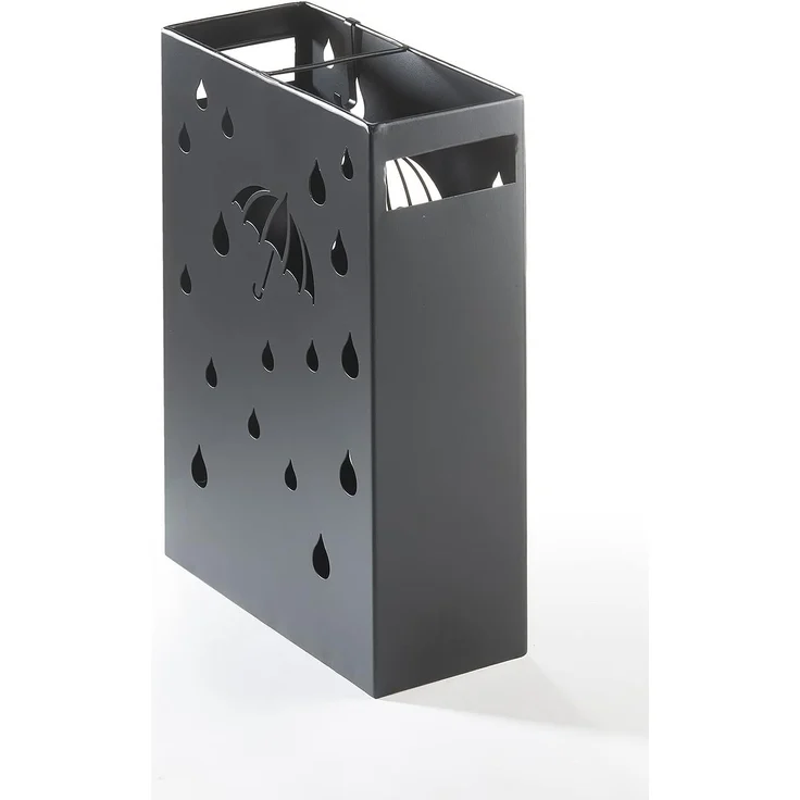Kobolo Schirmständer Regenschirmständer UMBRELLA aus Metall schwarz – Bild 2