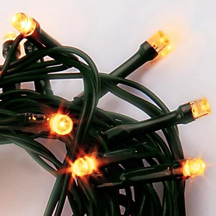 hellum Lichterkette außen 1200 LED warmweiß, LED Lichterkette snake, für Weihnachtsbaum Beleuchtung 23,98m beleuchtete Länge < 59 Lumen, Kabelfarbe schwarz, 151978 – Bild 3