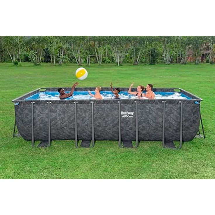 Bestway Frame-Pool-Set 'APX365™', 549 x 274 x 132 cm, robustes TriTech®-Material, mit Sandfilteranlage und Polar-Shield™ Ganzjahresschutz, Wasserkapazität 16.477 l – Bild 3