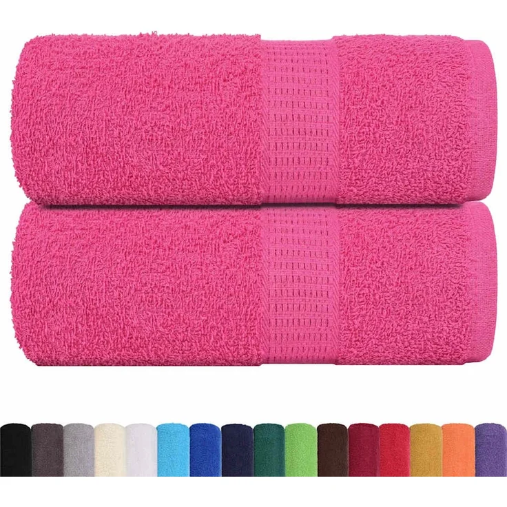 vidaXL Waschtücher FROGN 2 Stk. Rosa 30x30 cm 360 g/m² 137040 – Bild 2