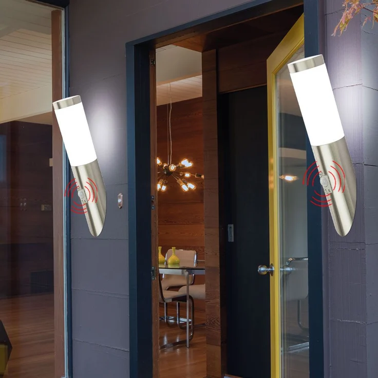 Modernes 2er Set Außenlampe mit Bewegungsmelder – Bild 3