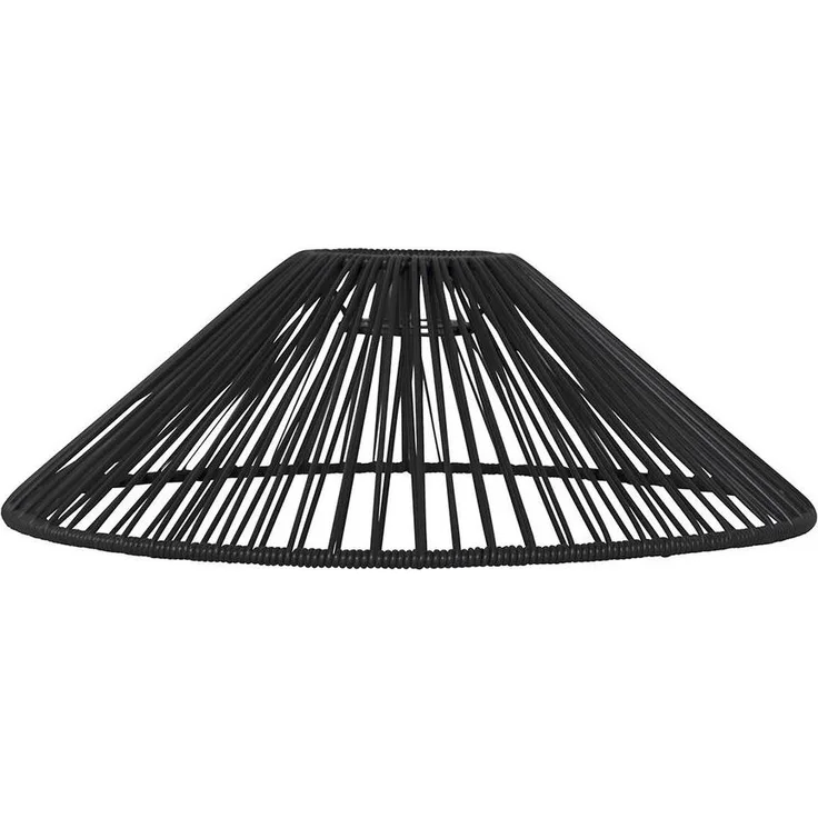 Outdoor Lampenschirm ,Vide' in Rattan-Optik, schwarz