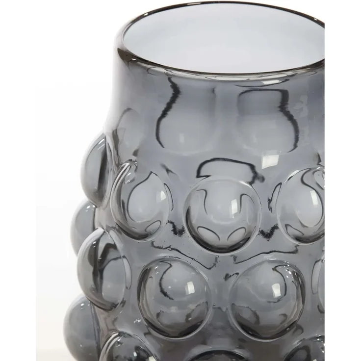 Dekovase Vase HAROA von Light & Living Blumenvase Ø24x30 cm Glas Rauchgrau – Bild 2