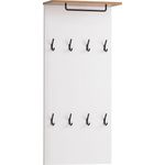 SCHILDMEYER Hakenpaneel Wandpaneel Garderobenpaneel Paneel Jelda mattweiß Eiche