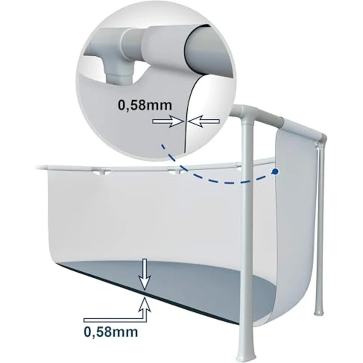 Intex 'Prism Frame Rectangular' Pool Set, 4 x 2 x 1,22 m – Bild 6