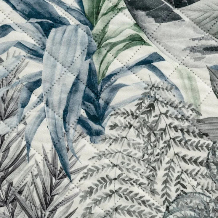 Designvolle Tagesdecke, modener Bettüberwurf DAVOS2 170X210 cm grün silber – Bild 2