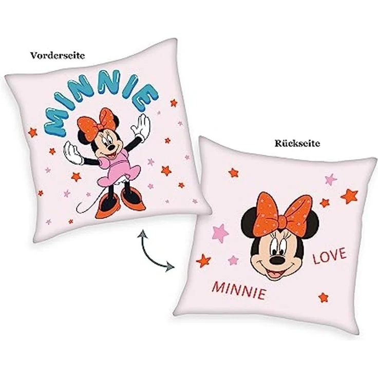 Disney Minnie Mouse Dekokissen Minnie Maus Love Kinder Deko-Kissen 40 x 40 cm Disney Minnie Mouse – Bild 2