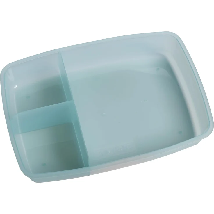 2friends Lunchbox 3er Set Lunchbox für Kinder + Erwachsene, Kunststoff, (transparent, grau, grün), mit Fächern und stabile Clickverschluss, effektive Silicondichtung – Bild 3