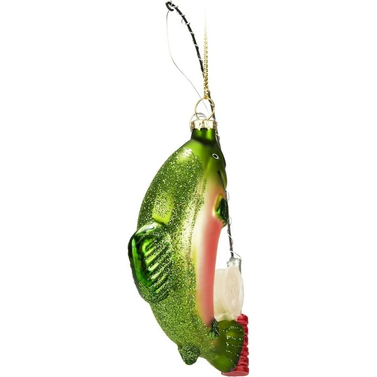 BRUBAKER Weihnachtsbaumkugel Handbemalte Weihnachtskugel - viele lustige Motive - Glas Baumkugel (1 St), Christbaumschmuck Figuren Deko Anhänger Christbaumkugel Weihnachtsdeko