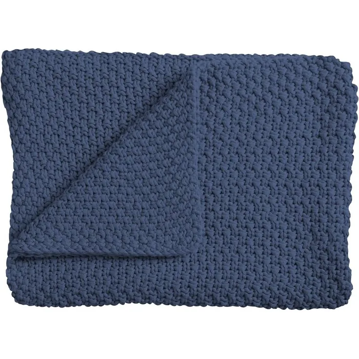 Schardt Baby-Strickdecke SUNNY 75x100 cm; dunkelblau