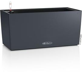 Lechuza Balconera Balkonkasten Color, 40 cm mit bewährtem Bewässerungssystem, schiefergrau