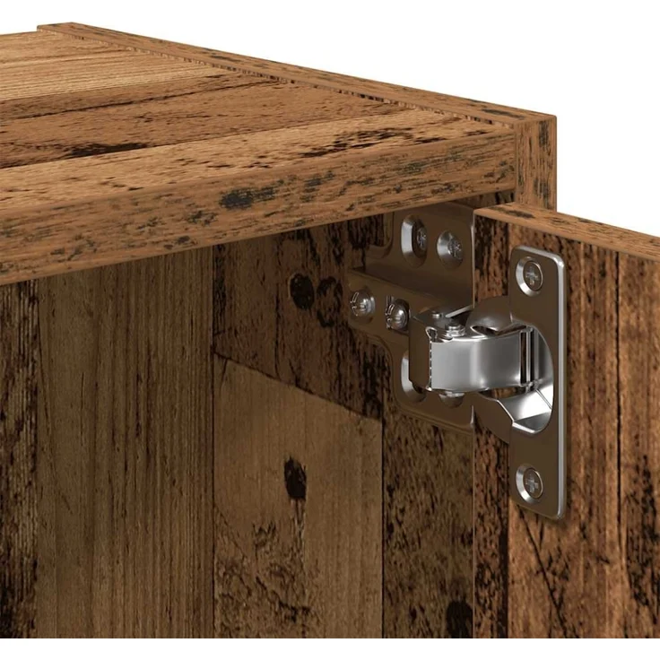 vidaXL Bücherregal Altholz-Optik 40x24x77 cm Holzwerkstoff 860371 – Bild 4