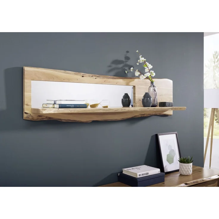 Wandregal Akazie 165x22x38 natur lackiert PURE ACACIA #706 – Bild 5