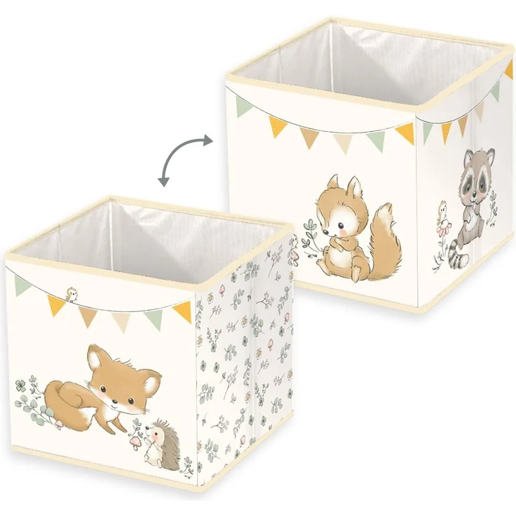 Herding Aufbewahrungsbox Storage-Box für Baby Kind Waldfreunde 30x30x30 cm – Bild 2