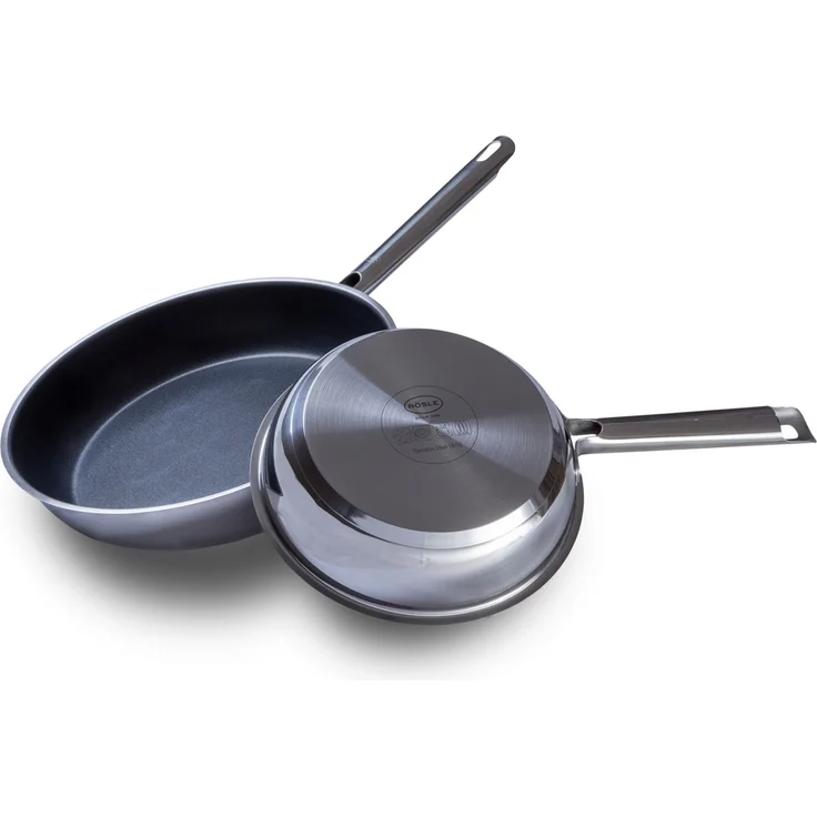 Rösle 'Elegance' Bratpfannen-Set 3-tlg, Edelstahl silber, Ø 20 cm, Ø 24 cm & Ø 28 cm – Bild 3