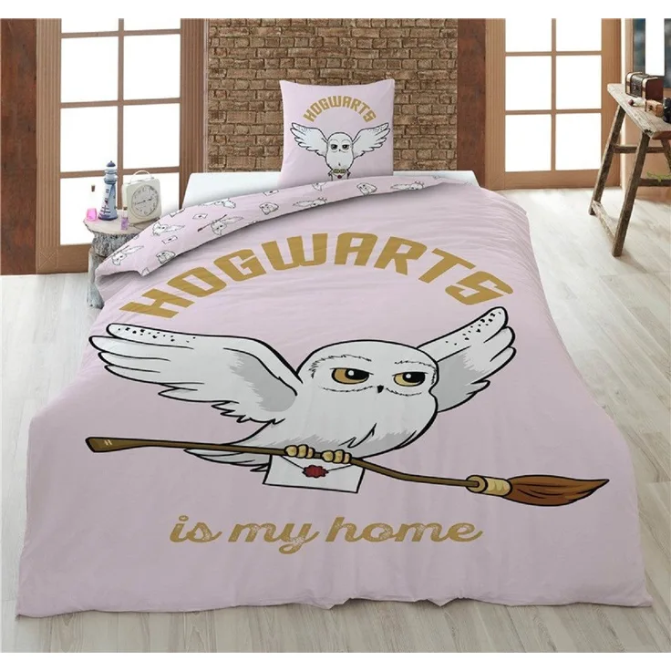 Harry Potter Bettwäsche-Set 140x200 cm Bettbezug und Kissenbezug aus 100% Polyester