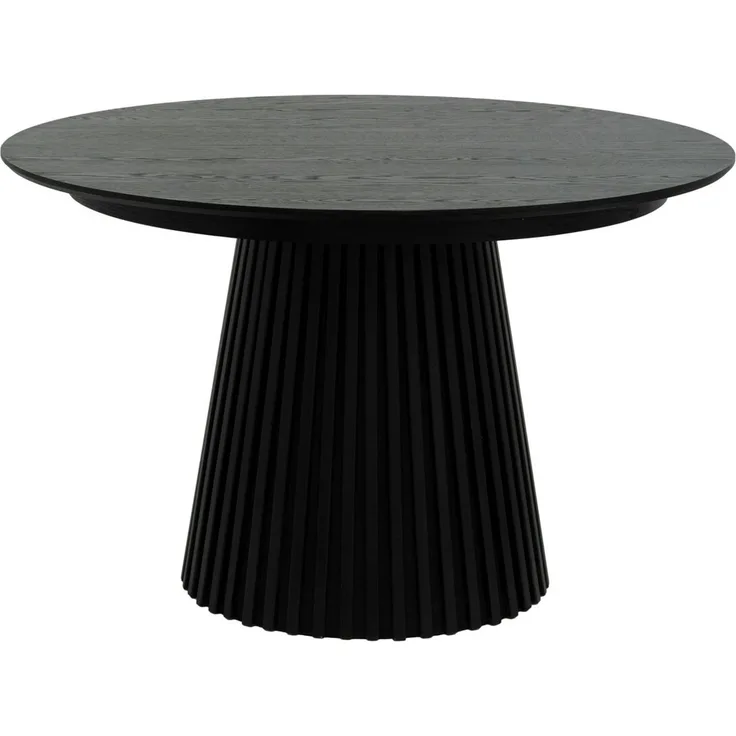 Esstisch Gobens Ausziehbar Ø120-220 cm Eiche Schwarz- Flexibler Holztisch