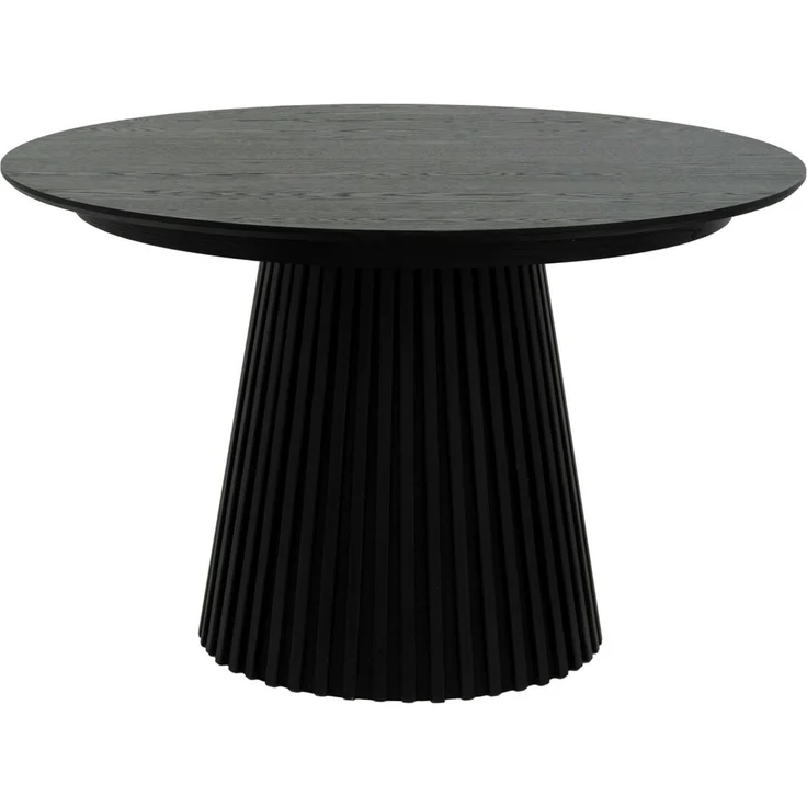 Esstisch Gobens Ausziehbar Ø120-220 cm Eiche Schwarz- Flexibler Holztisch – Bild 1