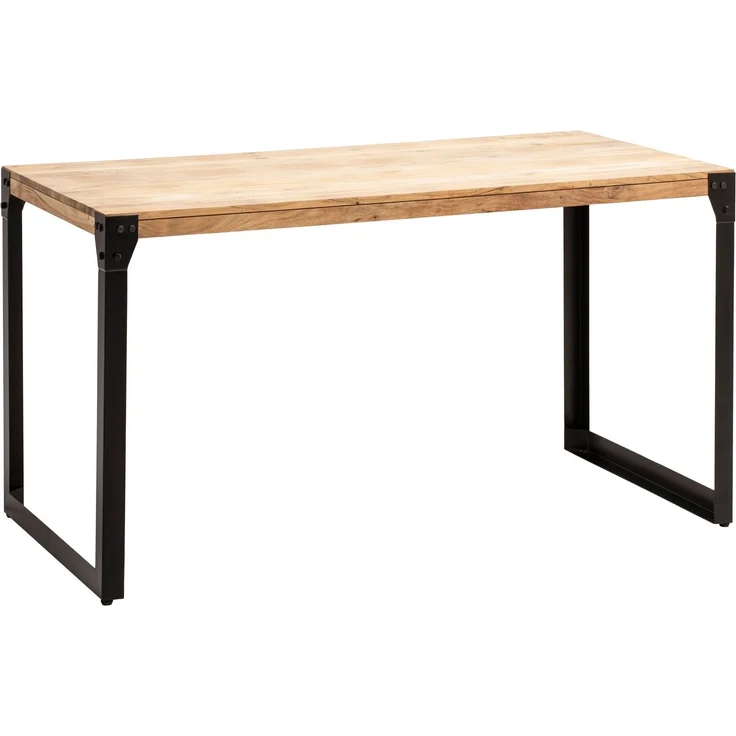 Esszimmertisch 120x60x76cm Akazie Massivholz Metallbeine Industrial Rechteckig – Bild 1
