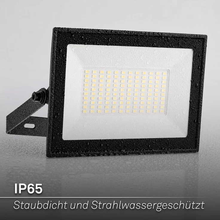 Briloner Leuchten LED Flutlichtstrahler VARO, LED fest integriert, 17,5x18,5x3 cm, Garage, Garten, Auffahrt – Bild 4