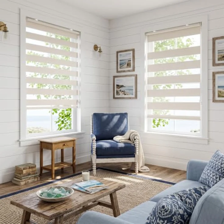 Sekey Doppelrollo Klemmfix ohne Bohren für Fenster | Duo Rollo Jalousie Sonnenschutz Wandmontage Deckenmontage Klemmrollo für Fenster & Tür Beige – Bild 7