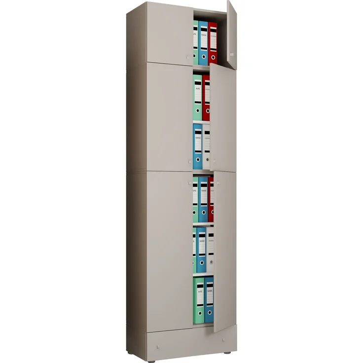 VCM Büroschrank Lona 917799 Grau H. 240 x B. 70 x T. 39 cm – Bild 1