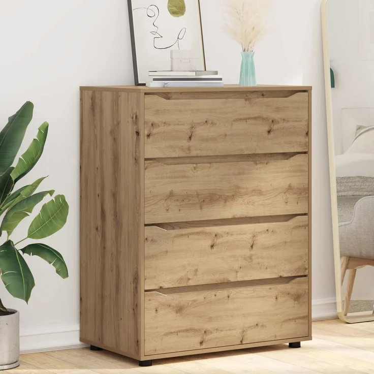 vidaXL Stauraumschränke 80 x 48 x 105 cm Holzwerkstoff Artisan-Eiche 3406234 – Bild 6