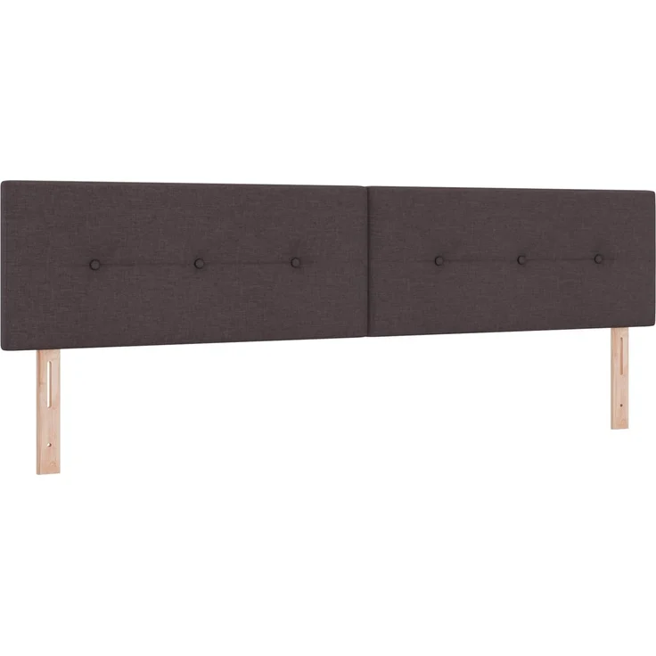 vidaXL Ottoman Bett mit Matratze Dunkelbraun 200 x 200 cm Stoff 3456354 – Bild 4
