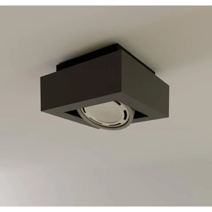 Arcchio Deckenlampe Ronka, moderne 1-flammige LED-Deckenleuchte in Schwarz aus Aluminium, GU10 für Wohnzimmer und Flur – Bild 4