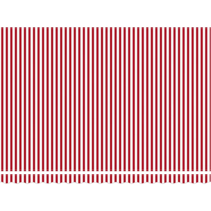 vidaXL Manuelle Gelenkarmmarkise mit LEDs Rot und Weiß 4x3 m 3419464 – Bild 5