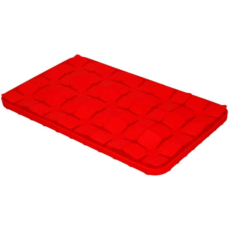 Eat Slow Live Longer Leckmatte Flower rot, Maße: 21 x 34 cm – Bild 3
