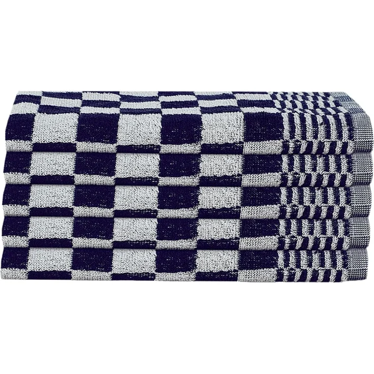 vidaXL 20-tlg. Handtuch-Set Blau und Weiß Baumwolle 136289 – Bild 5