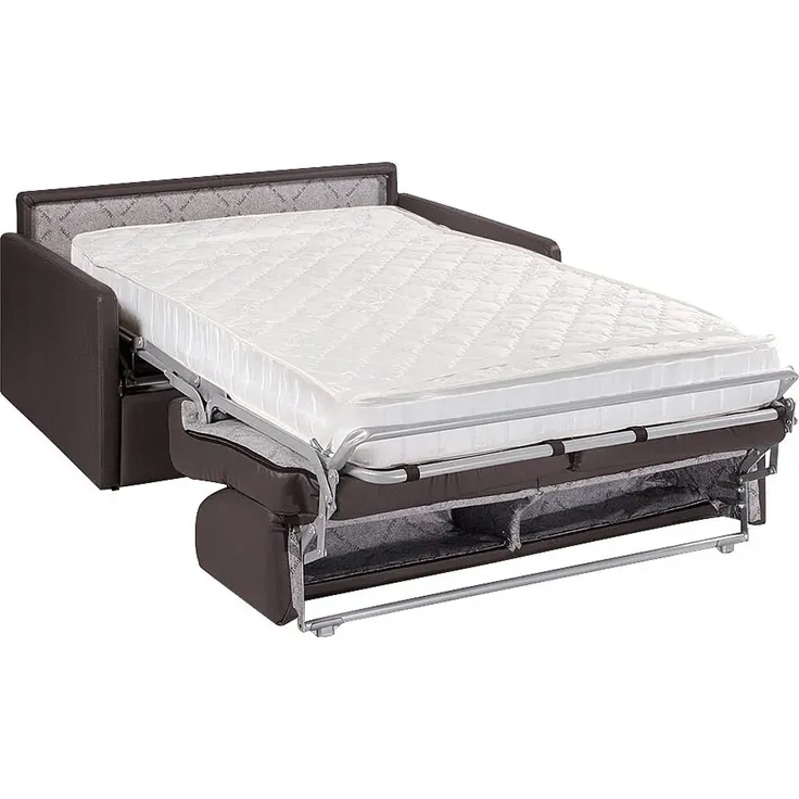 Vente-unique - CALIFE Sofa Kunstleder Schokoladenbraun - B 223 cm94 cm x H 85 cm x L 150 cm – Bild 2