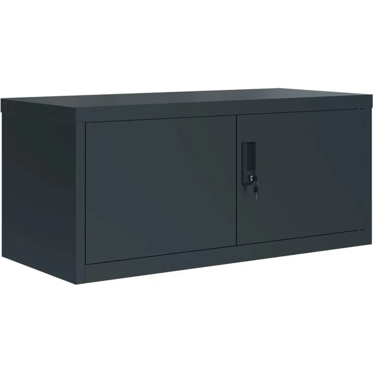 vidaXL Aktenschrank Anthrazit 90x40x110 cm Stahl 3188328 – Bild 2