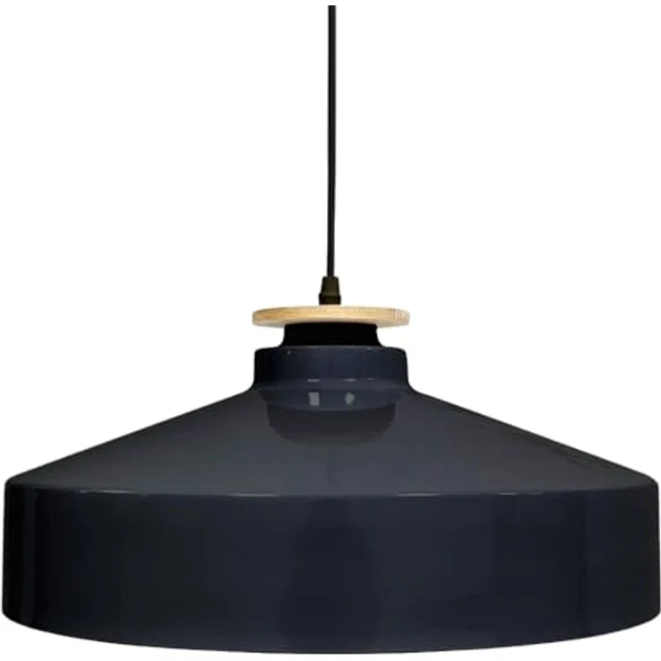 ENOVALITE Pendelleuchte ELED700171, E27-Fassung, IP20, Ø40 cm, schwarz, rund – Bild 2