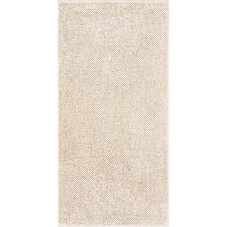 CAWÖ Duschtuch - Pure, Walkfrottier, Struktur-Design, Baumwolle, einfarbig Beige 80x150cm – Bild 2