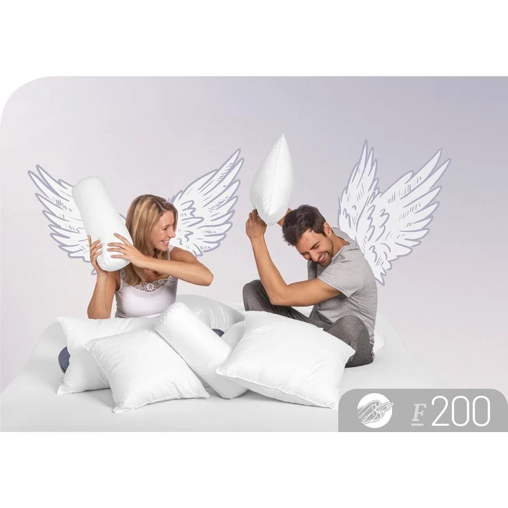 Schlafstil Baumwollkissen F200, Füllung: 100% Polyester, Bezug: 100% Baumwolle, hergestellt in Deutschland, allergikerfreundlich – Bild 4