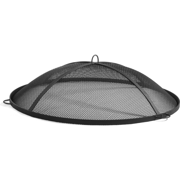 Funkenfang 99 x 99 cm Naturstahl Schwarz – Bild 2