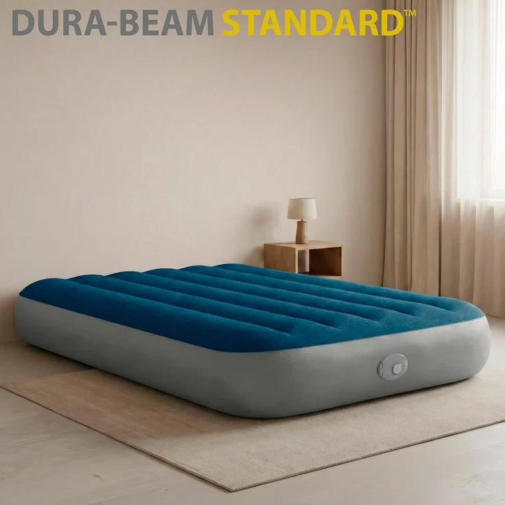 INTEX INTEX Luftbett mit Pumpe 99 x 191 x 25 cm Dunkelblau und Grau 42035638 – Bild 2